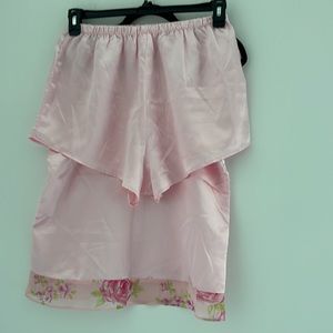 Women’s Babydoll  Pink Top & Shorts . Size L